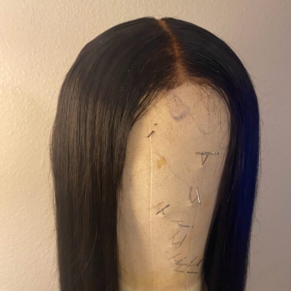 5x5 HD Transparent Lace Closure Wigs Human Hair  straight - Picture 4 of 14